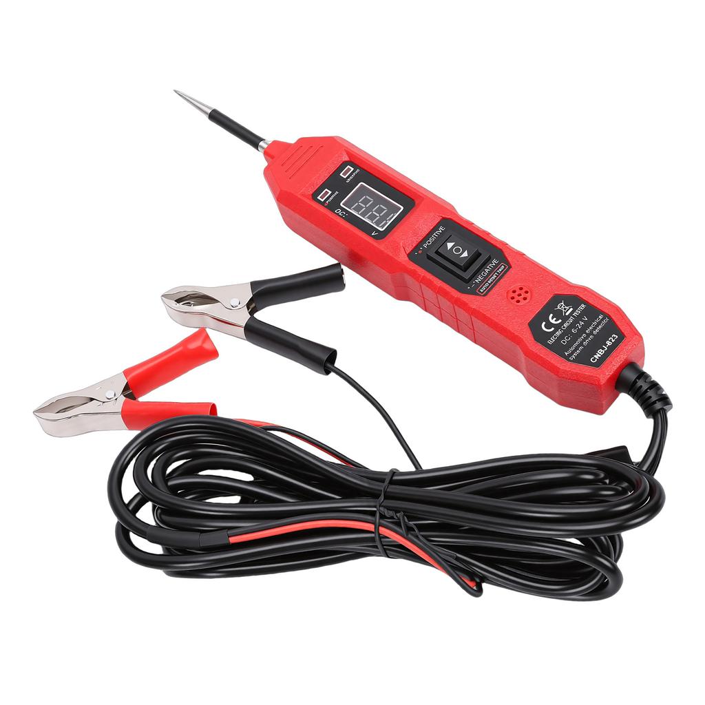 Car Circuit Tester Multifunctional High Sensitivity LCD Display Automotive Power Circuit Probe Tester with 4.5m
