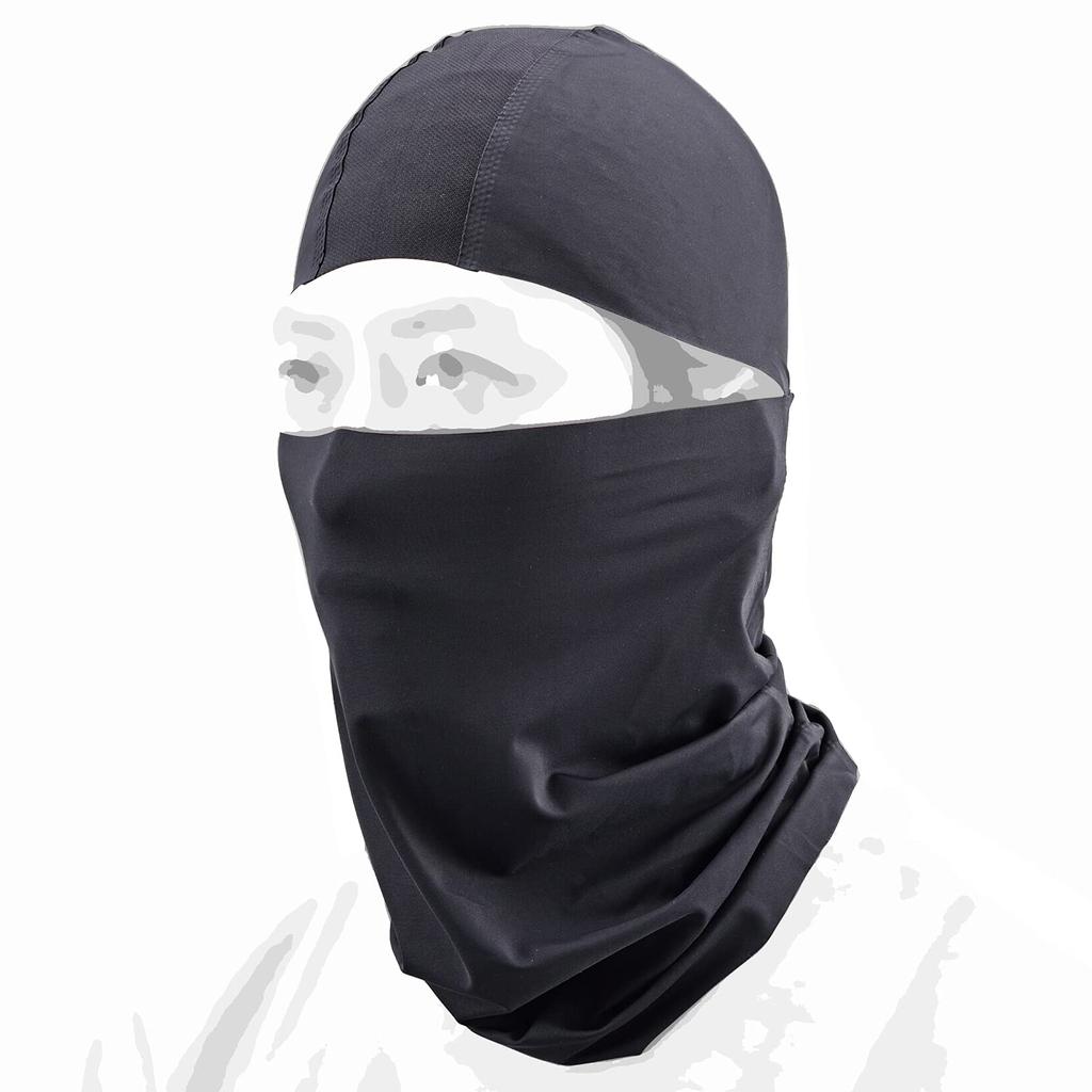 Daytona Helmet Inner Motorcycle Face One Size Fits All Full Face 17185 Mask, (Men's), Black, Thin, Seamless, Mask, HBV-024