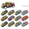 Mini Toys  Graffiti Tin Cars 48 Pcs Alloy Iron Graffiti Pickup Truck Table Mounted Accessories Model Car