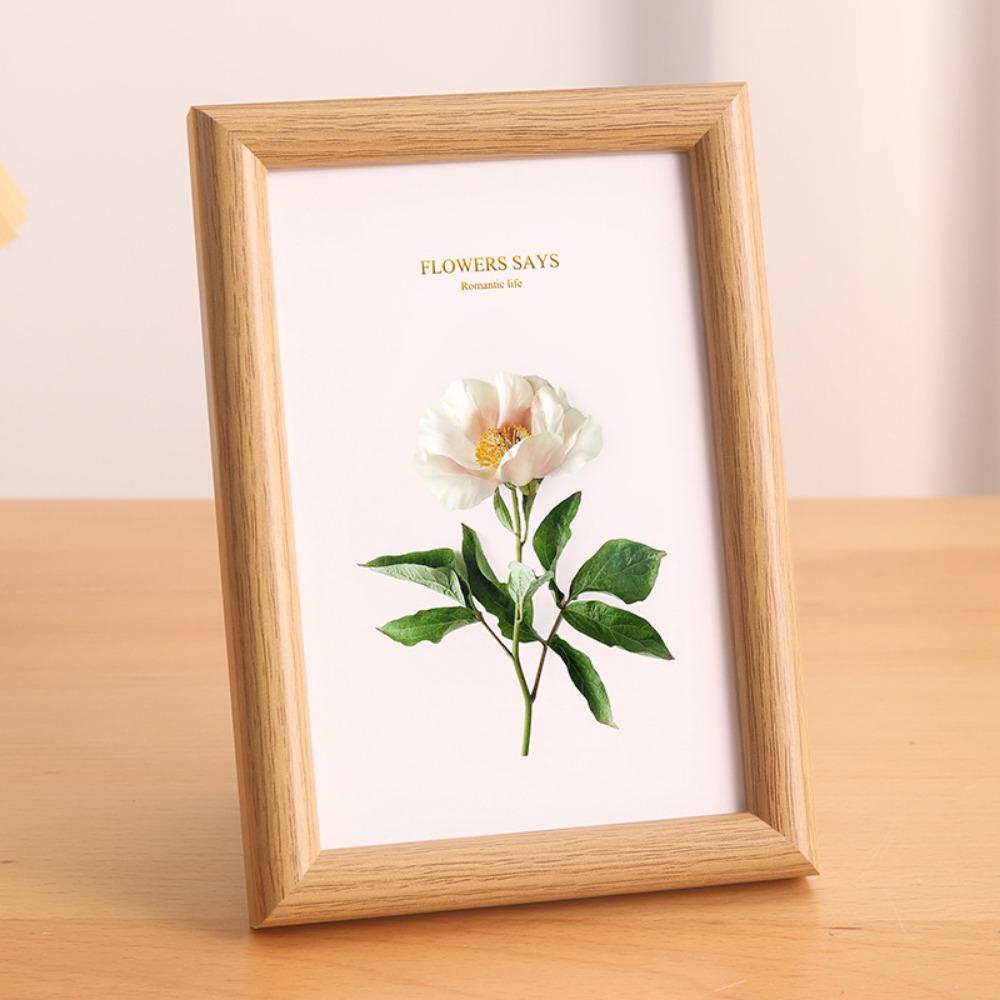Circular Wood Picture Frame Stand Multicolor Picture Display Frame Simple Photo Frame  Gift