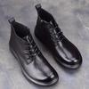 Martin boots men's boots high-top autumn and winter velvet thick-soled casual boots medium-top fashion leather boots