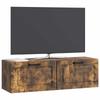 Wall Mounted TV Cabinet Smoked Oak 98 x 31 x 30 cm
