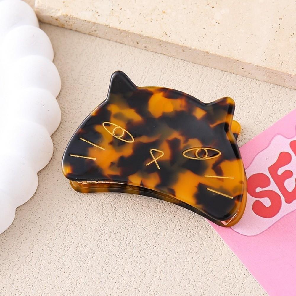 Big Animal Acetate Hairpin Metal Tooth Claw Clip Elegant Grab Clip