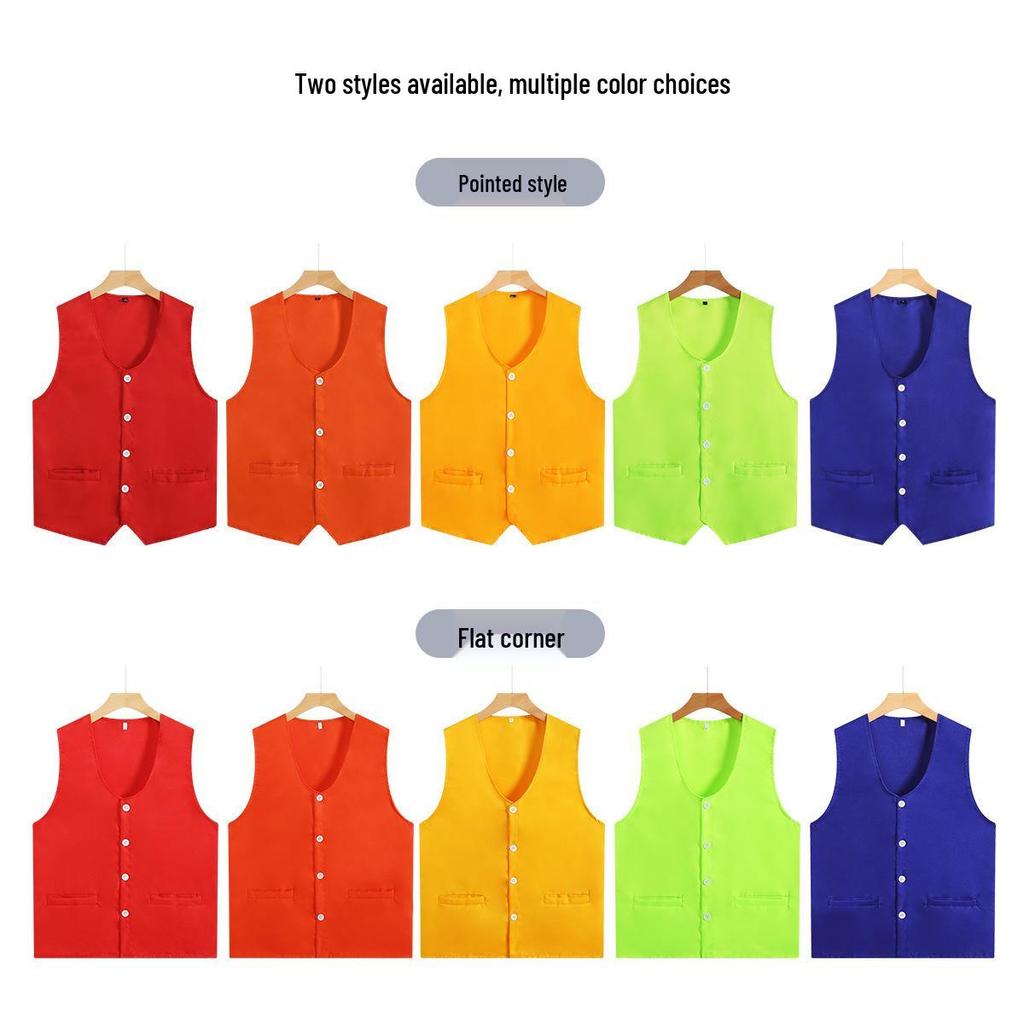 Children's Quick-Dry Volunteer Vest with Printed Logo for Marathon and Team Uniforms