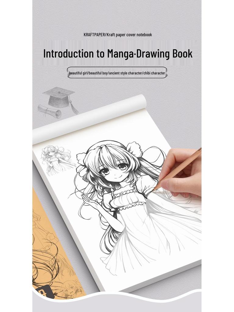 Manga-Anfängerleitfaden: Anime-Charakter-Zeichenbuch im antiken Stil für Kinder