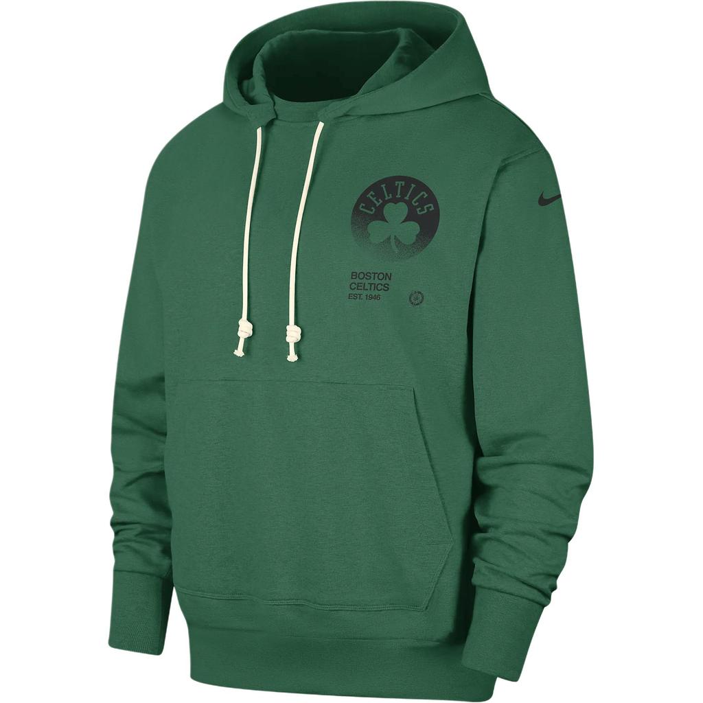 New Nike Boston CelticsDri FIT Standard Issue Courtside Sweatshirt Men's Green FV3307-312