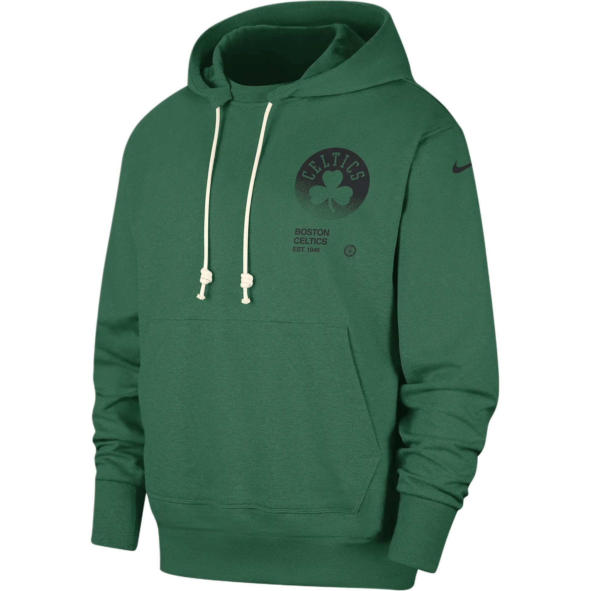 

New Nike Boston CelticsDri FIT Standard Issue Courtside Sweatshirt Men s Green FV3307-312 L