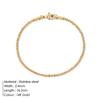 Korean Style Stainless Steel Ripple Chain Bracelet for Women