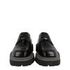 Ferragamo Flicker Leather Dress Shoes Black