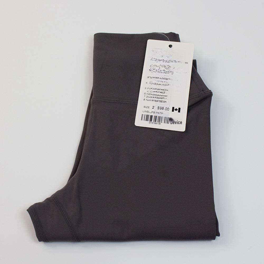 

Женские брюки для йоги и бега размера Super King с высокой посадкой из двухстороннего матового нейлона Dark Gray Long Pants