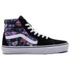 Vans Sk8 Dreamy Bouquet High Top Skate Shoes Unisex Skate Shoes Black Purple VN0A2XSBRXI