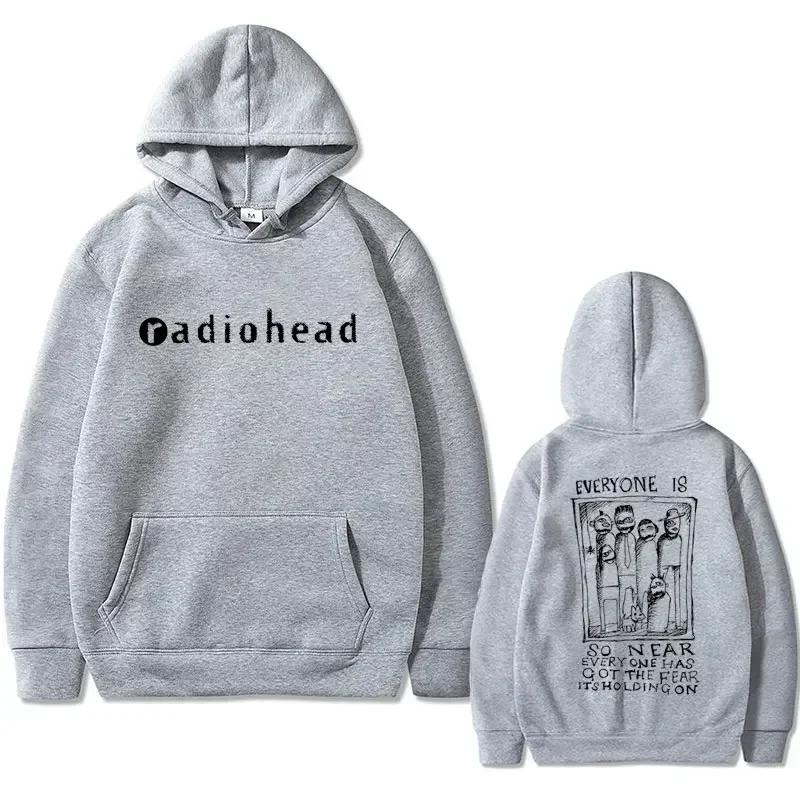 Autumn Winter British Rock Radiohead Printed Hoodie Men's and Women's Fashion Retro Hoodie Gothic Hoodie