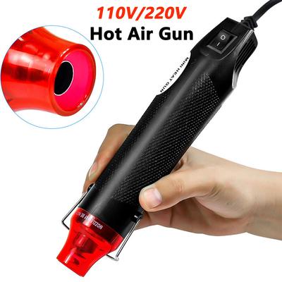 EU 110V 220V Handheld Hot Air Gun Electric Heating Gun 300W Hot Air Temperature Gun for DIY Craft Wrap Plastic Shrink Tool