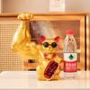Figurines  Creative Crafts Giant Arm Robbery Cat Resin Sculpture Lucky Cat Ornament Miniature Gym Wealth and Opening Gifts Decor
