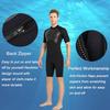 Men's Wetsuit Shorty 2mm Neoprene Full Body Diving Suits for Scuba Diving Surfing Swimming Water Sports Men Black L