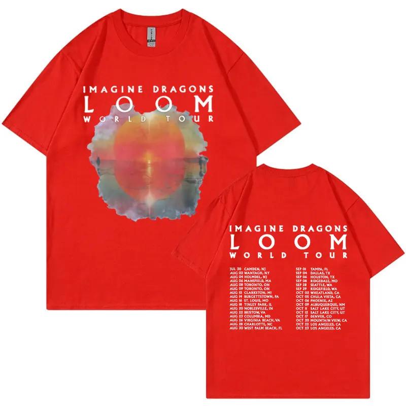 Loom 2024 Tour T Shirt Imagine Concert Dragons 2024 New Album Tshirts Men Women Fashion Vintage Short Sleeve Tshirt Streetwear