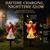 Statua Solare Illuminata di Gesù Cristiano per Giardino Statuetta Impermeabile a LED per Cortile Giardino Patio Prato Decorazione Esterna Illuminata