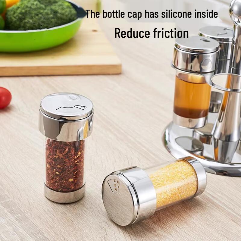 5-Piece Rotary Seasoning Jar Set