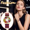 Bohemian-Uhr mit echtem Leder, analog, wasserdicht, Quarz, niedliche Modeuhr für Damen, perfektes Geschenk für den Tag, Damenarmband, Design-Anzeige,