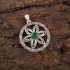 Green Onyx Pendant Handmade Gemstone Jewelry, 925 Solid Sterling Silver Pendant Unique Design Jewelry