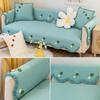 Koreański styl prosta bawełniana antypoślizgowa poduszka na sofę cztery pory roku uniwersalny uroczy kwiatowy dekoracyjny pokrowiec na sofę