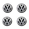 VEMZG1 4PCS 56mm 60mm 65mm Car Wheel Centre Cap Decal Hub Sticker Auto Accessories For VW Polo Passat GTI Bora Rline R Line Golf