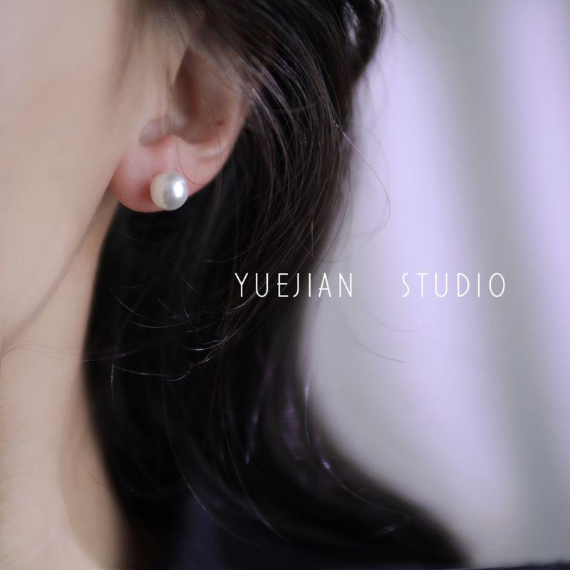 

Female Shijia Fancy Retro Mosquito Coil Pearl Stud Earrings A pair of ear needles (8mm)