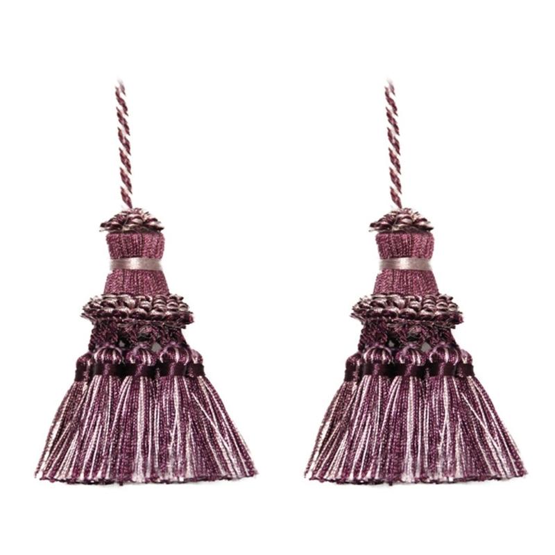 

Handmade Ethnic Curtain Decoration Tiebacks Hanging Pendants for Personalizing Home Decoration фиолетовый