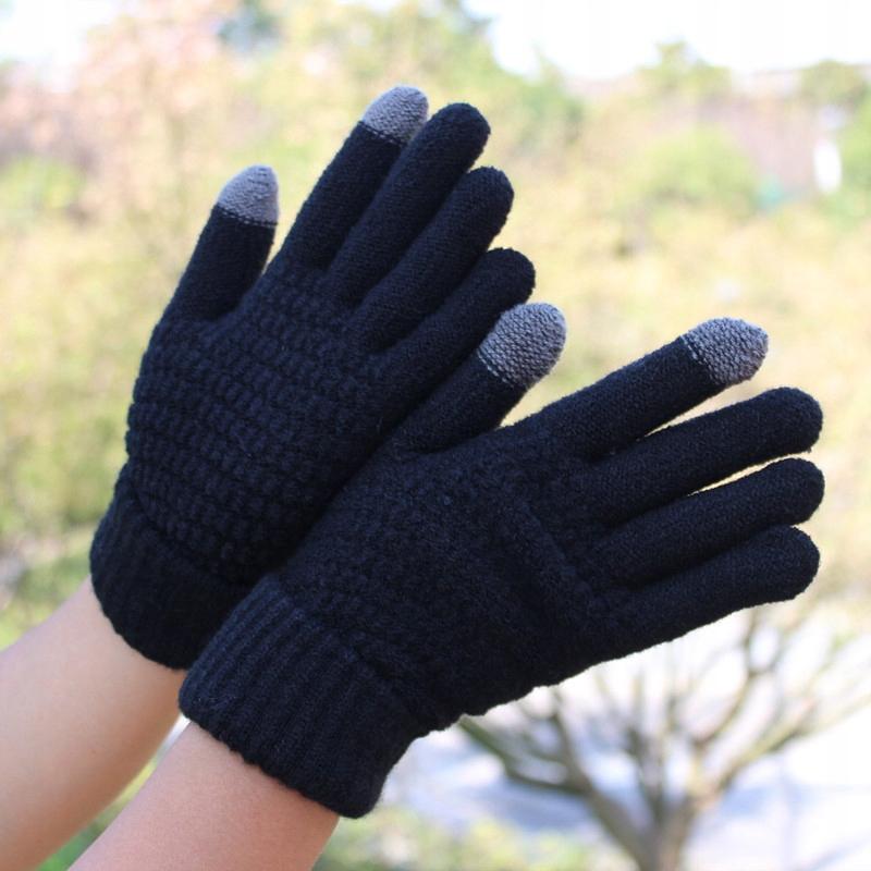 Acrylic Warm Touch Gloves White R02