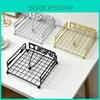 Iron Napkin Holder With Geometric Design For Dining Room And Cafe Decor
