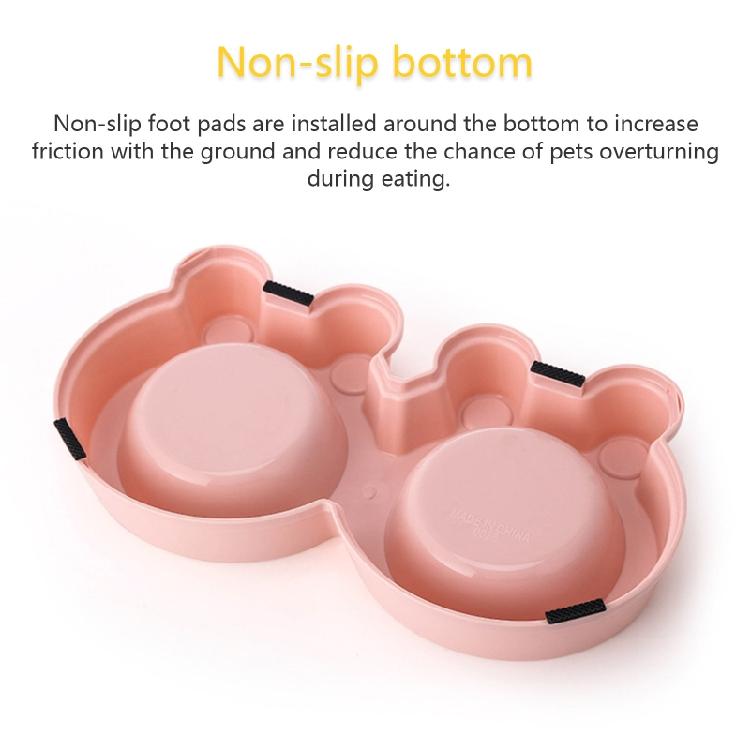Double Dog Bowls Stainless Steel Pet Bowl Food Water Feeder for Cats Small Dogs