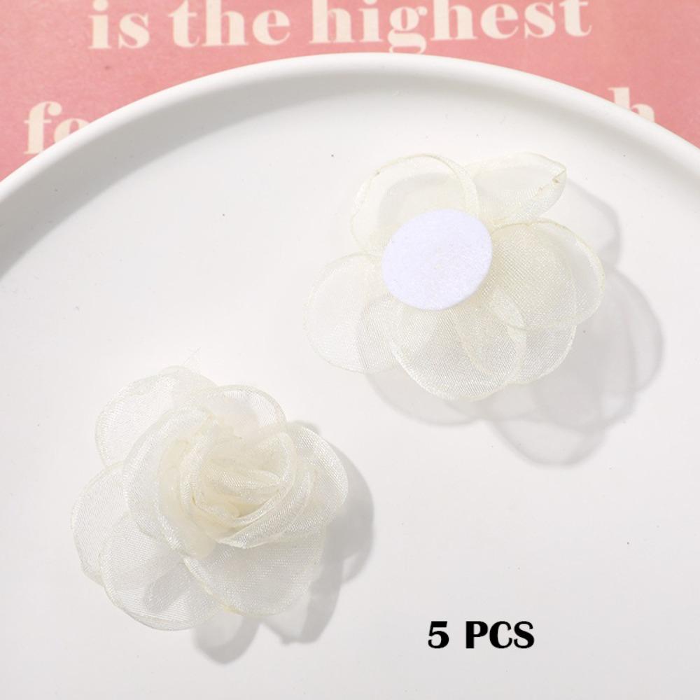 5 peças Material de Brinco de Malha Tecida Acessórios de Vestuário Feitos à Mão Novo Acessório de Presilha de Cabelo