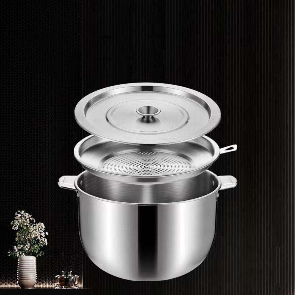 New 2.8L Oil Filter Pot Stainless Steel Lard Strainer Filter Tank Grease Keeper Storage Container Oil Pot Kitchen
