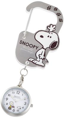 Relógio de Bolso Snoopy Relógio Mosquetão Cinza [Fieldwork] PNT022-3 Feminino