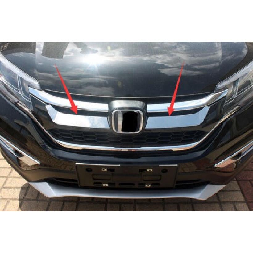 For 2015 2016 Honda CR-V CRV Grill Grille Trim Strip Stainless Steel Pair
