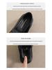 Weiwei Girl 681-3 Women's Height-Boosting Retro Loafers - Thick-Soled, Small Size, 2024 Style.