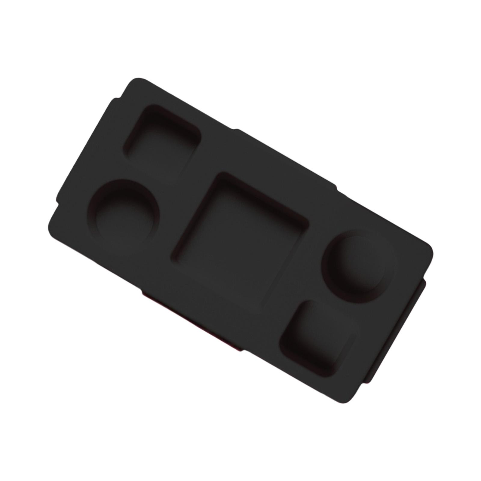 

Подставка для стаканов, поднос для хранения, верх для силиконовых пляжных сумок, тамблеров, телефонов, подставка для закусок, походное снаряжение для путешествий, водонепроницаемая, нескользящая чёрный