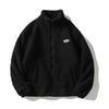 2025 Autumn/Winter Unisex Fleece Cotton Jacket - Loose BF Style, Stand Collar, Thickened Coat for Couples.