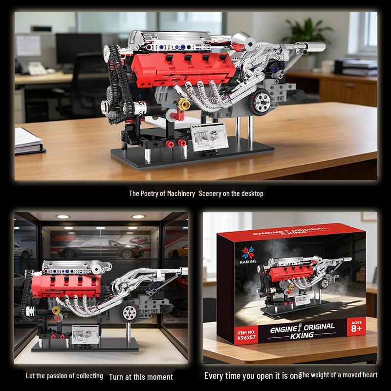 Crossen Ferrari F401 Engine Model Building Blocks Toy