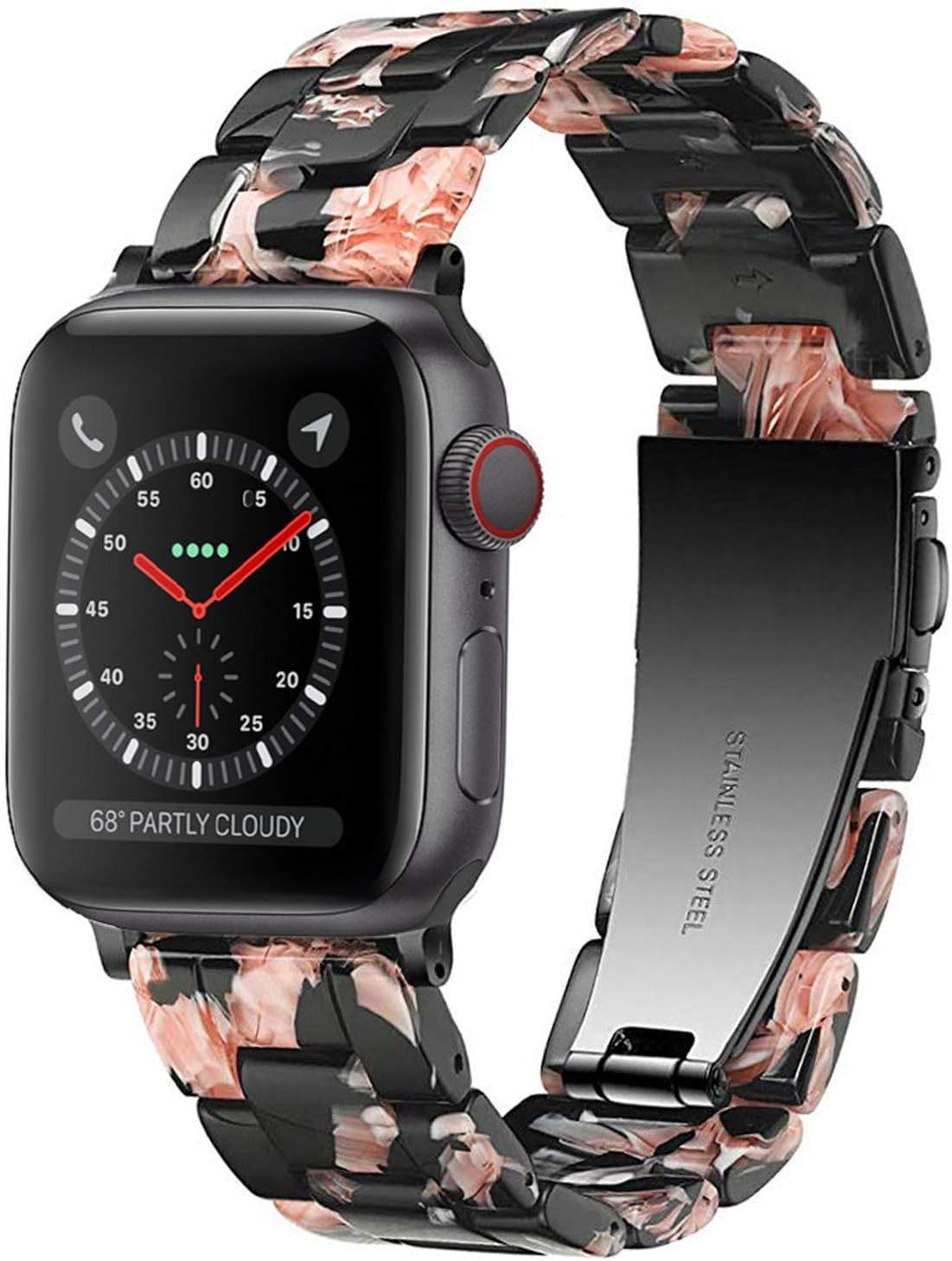 

Compatible Apple Watch Resin and Metal Strap with Folding Buckle 38/40/41mm