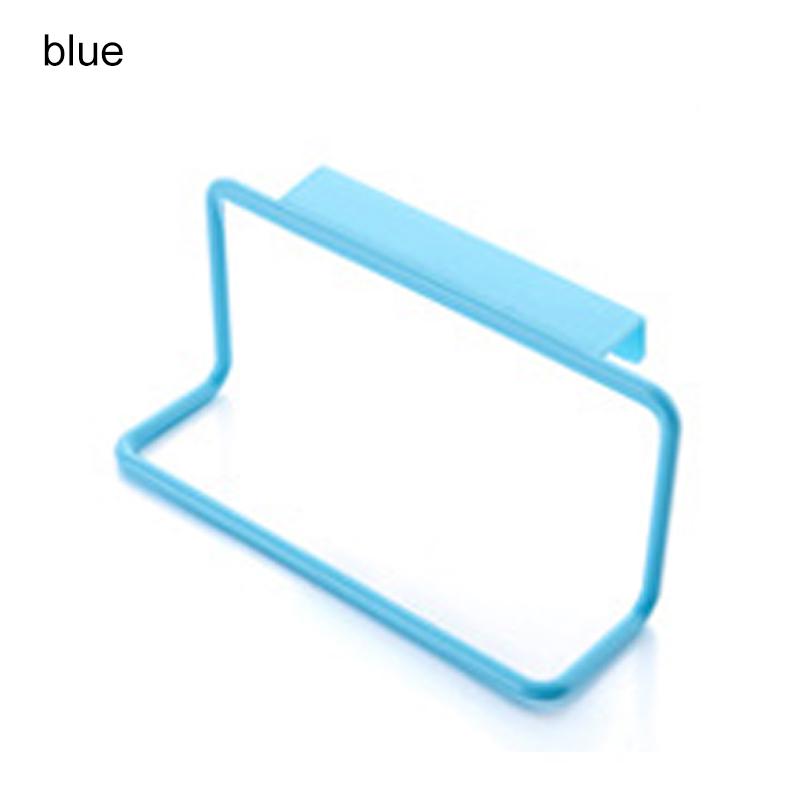 Soporte de plástico para barra de toalla, armario de cocina, puerta, estante colgante, accesorios de gancho de almacenamiento