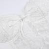 Purely Sweet and Spicy Lace Patchwork Bow Suspender Sexy Perspective Cross Strap Strapless Hot Girl Corset with Design Sense of Ultra-short Vest