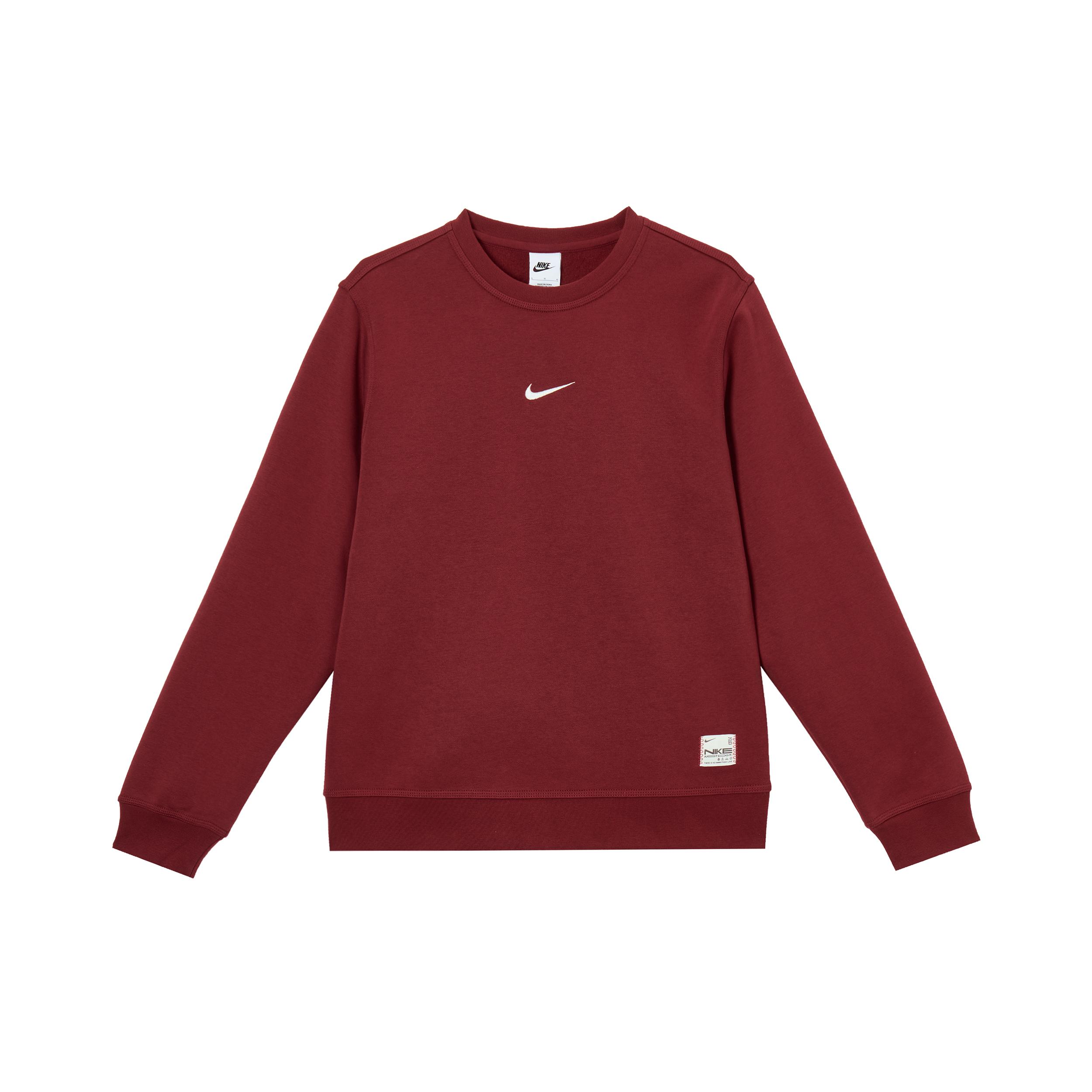 Мужские толстовки Nike Красные с круглым вырезом Умеренные IB5567-677 L