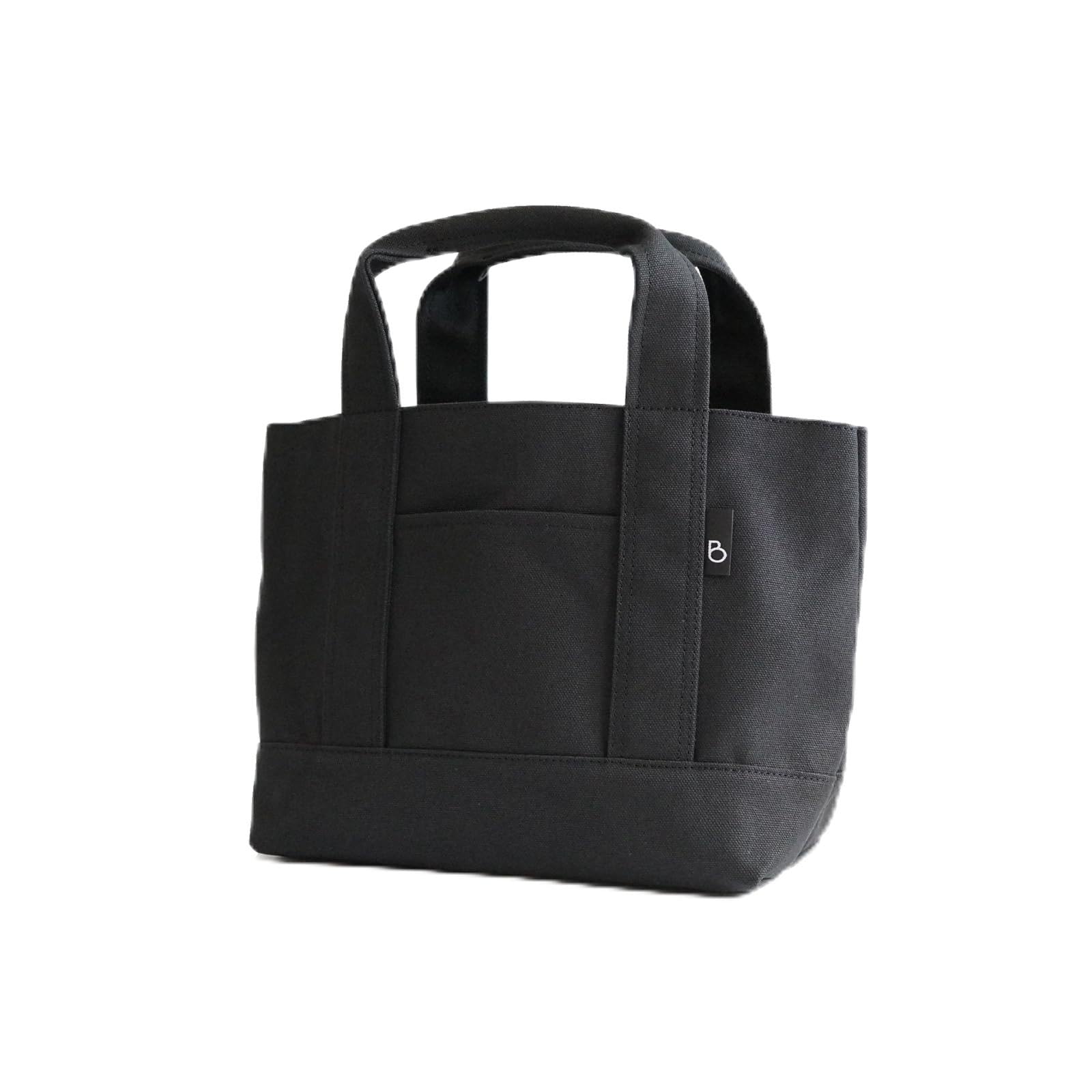 [ЯРКИЕ ЦВЕТА] Канвасная сумка-тоут, средняя (черный)