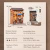 City Walking Series DIY Doll House Toy Decoration 3D Ramen Restaurant Kit  for Kids and Adults