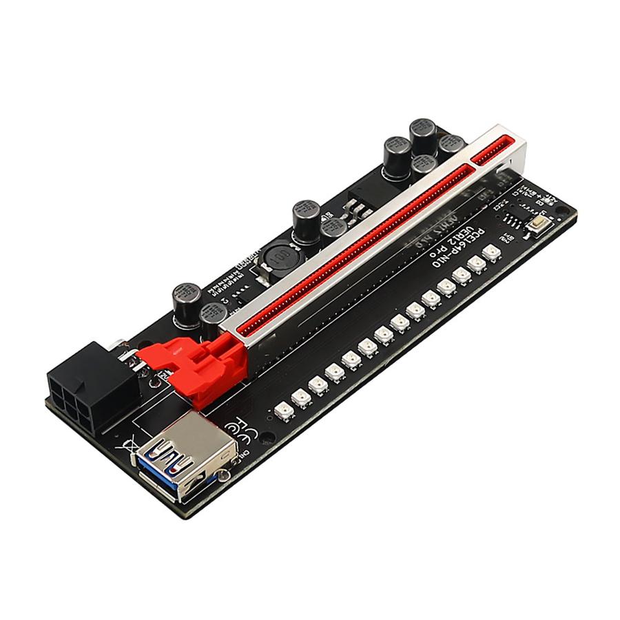 Upgrade 012 PRO LED PCIE Riser Expansion Card For GPU Adapter Mining