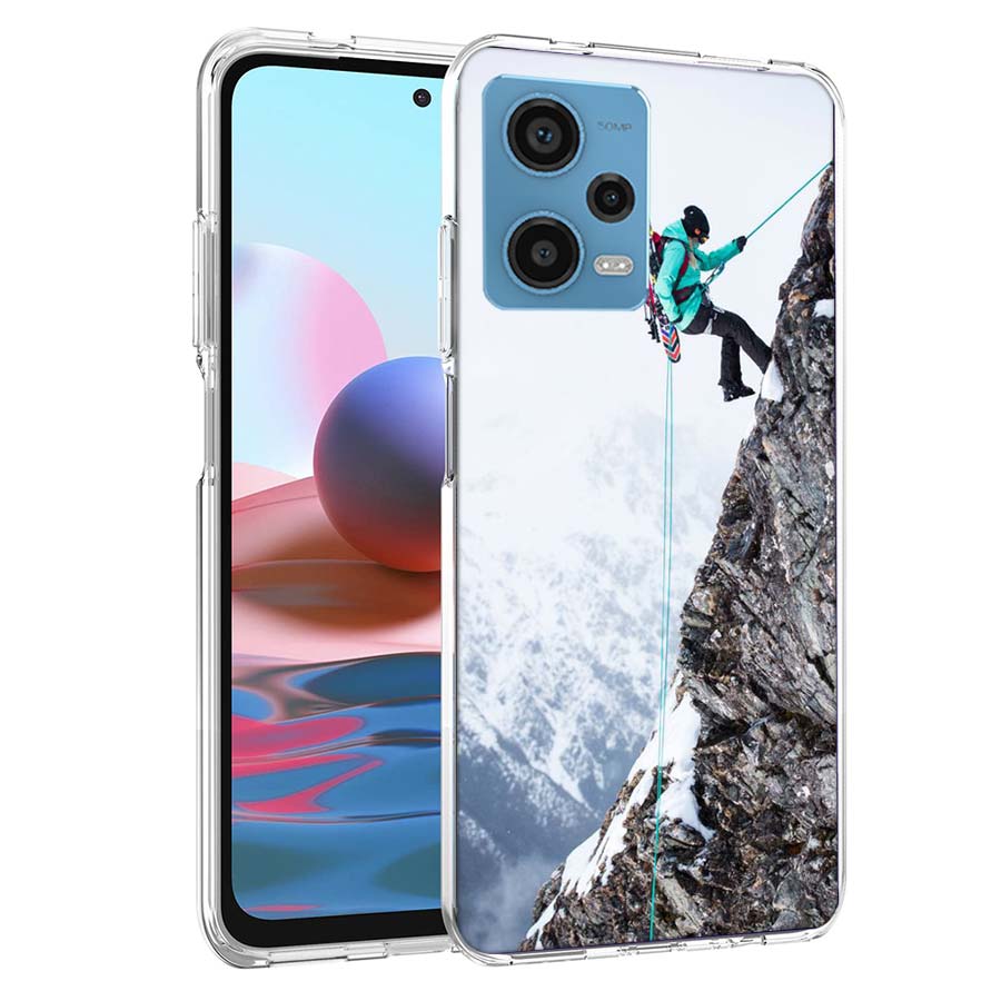 Skiing Snow Snowboard Ski Phone Case For Redmi Note 13 12 14 15 Pro Plus 13R 11 11T 11E 11S 10 Pro 10S 9 9S Cover Cell Clear TPU