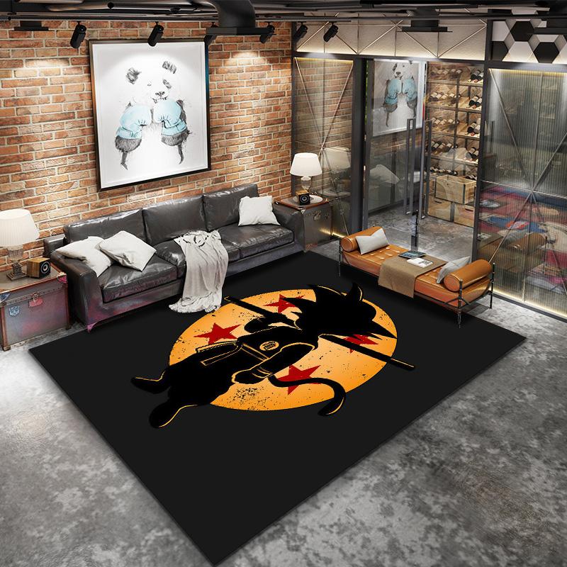 Son Goku Carpet Rug For Living Room Bedroom Home Sofa Decoration Kids Play Nonslip Floor Mat