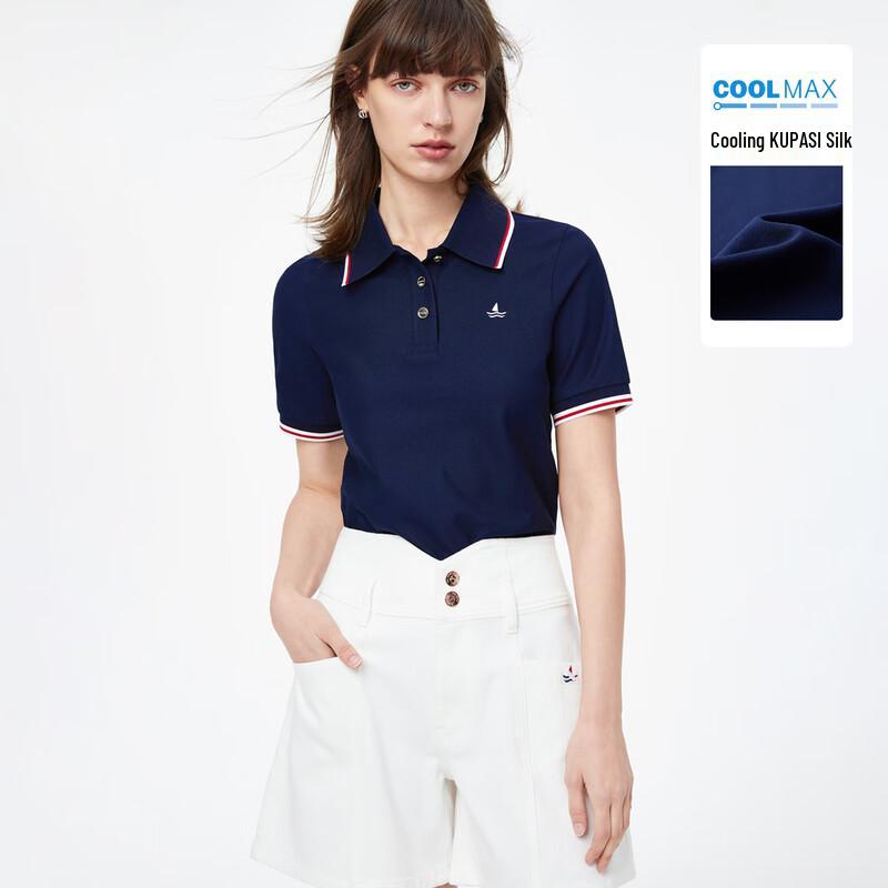 Navigare Women s Embroidered Polo T-Shirt XL