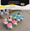 Children's Double-Row Four-Wheel Roller Skates with Protective Gear